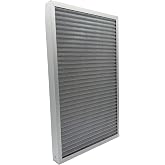 Washable Air Filter(20" x 25" x 2" MERV 5), Aluminum Electrostatic Air Filter for Furnace and Central Air Conditioner (Actual Size: 19.7" x 24.7" x 1.8")
