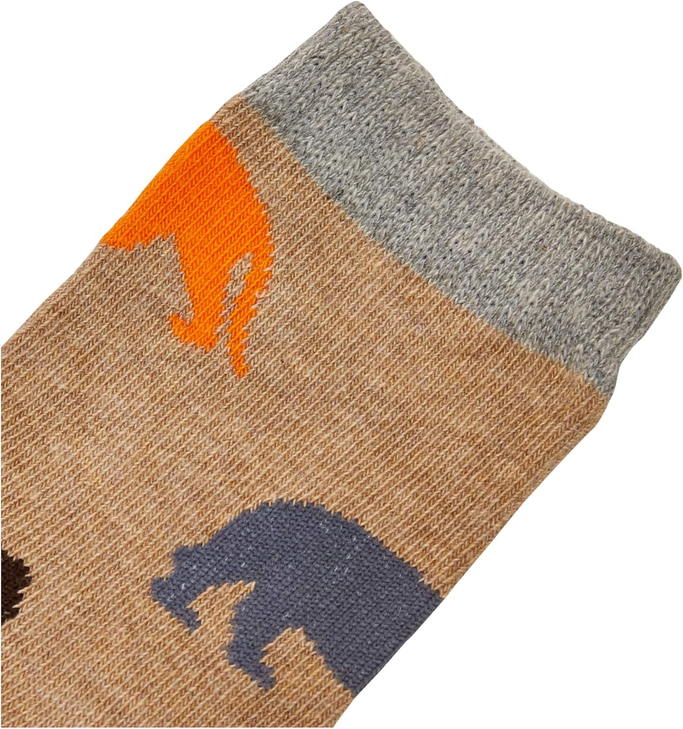 Jefferies Socks Boys' Little Fun Assorted Animals Pattern Cotton Crew Socks 6 Pair Pack: Clothing