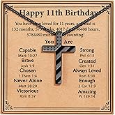 ESPVO Happy Birthday Gifts for Boys 9-16 Years Old, 316L Stainless Steel Cross Necklace Christian Religious Jewelry Gifts for
