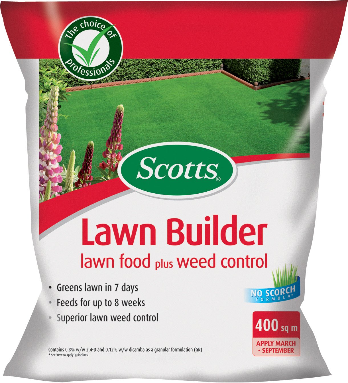 Scotts Lawn Builder Lawn Food Plus Weed Control 8kg 400m2 Buy Online In Samoa At Samoa Desertcart Com Productid 49122561