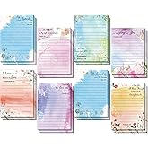 Colarr 16 Pack Bible Verse Sticky Notes 4 x 5 Inch Christian Memo Pads Religious Bible Quotes Notepads Inspirational Floral Design Adhesive Sticky Notes for Office Supplies, Shopping List, Present