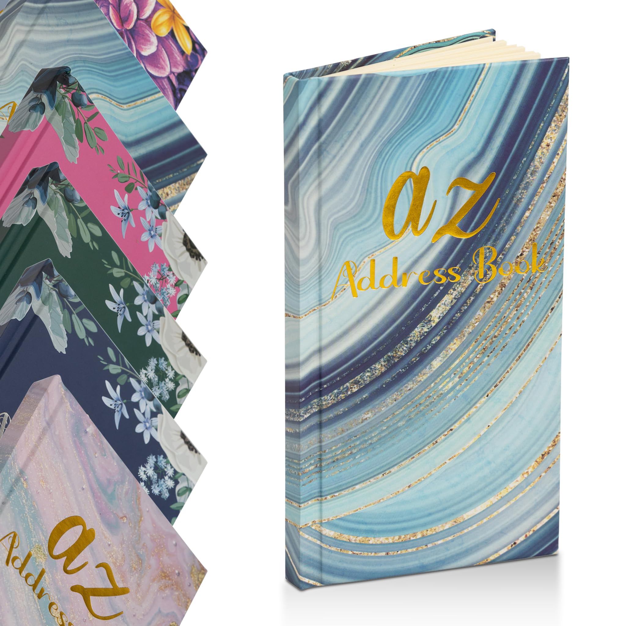 Telephone Address Book A-Z Index Hard Back Cover Slim