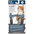 Catit Nylon Adjustable Cat Harness and Leash Set, Large, Blue