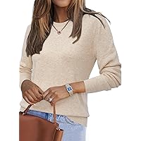 Zeagoo Women's 2025 Fall V Neck Sweater Trendy Long Sleeve