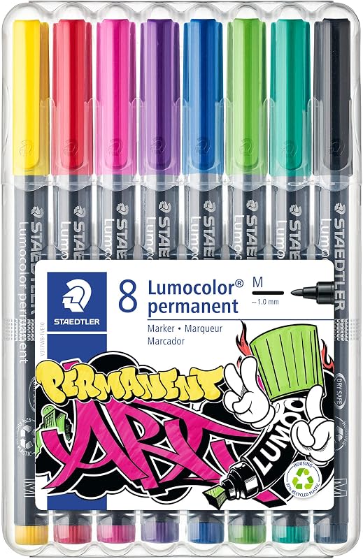 Lumocolor 317 ART Set permanente – 8 colori, 1,0 mm