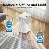 HUMILABS Dehumidifier 12L/Day 15-30m² 2L Tank 24H Timer Sleep Mode view 3