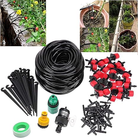 Diy Crafts 50ft Drip Irrigation Kits Accessories Plant Watering