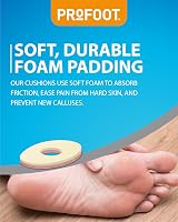 PROFOOT Callus Cushions 6 Super Soft Foam Pads Hypoallergenic Adhesive view 4