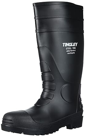 steel toe knee high boots