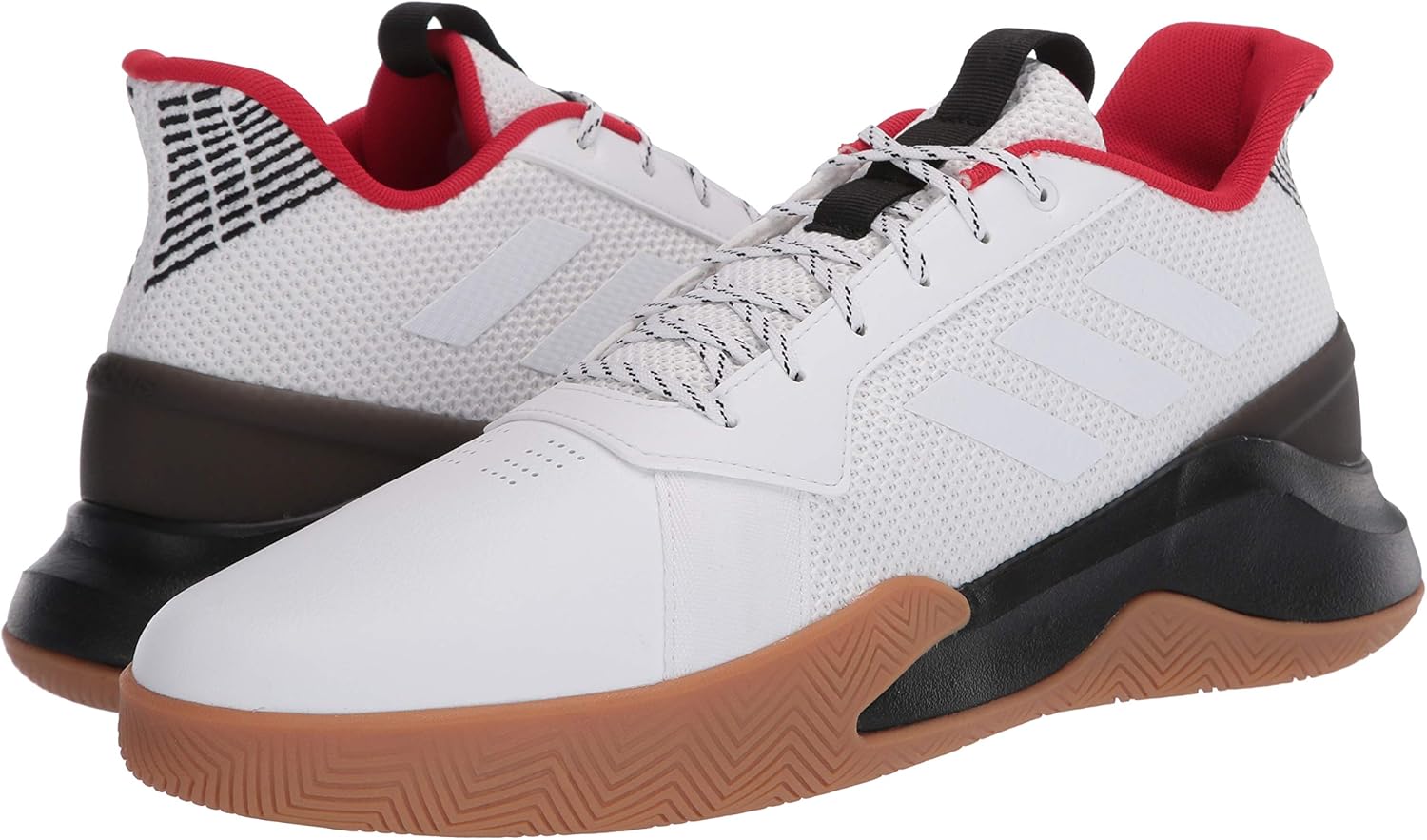  | adidas Men's RunTheGame Basketball Shoe, FTWR White/FTWR White/core Black, 13 M US | Track & Field & Cross Country
