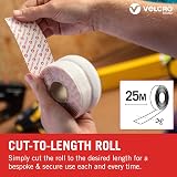 VELCRO Brand Stick On Tape 20mm x 25m White Cut-to-Length Hook & Loop view 5
