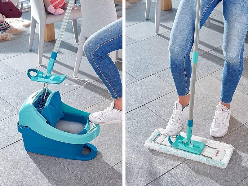Bodenwischer Profi XL, Fußklick-System, Wischmopp 42 cm, waschbar