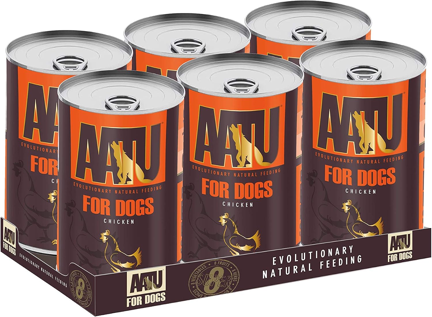 AATU 90/10 Wet Dog Food in a Tin, Chicken (6x400g), Grain Free Recipe, No Artificial Ingredients - Image 5