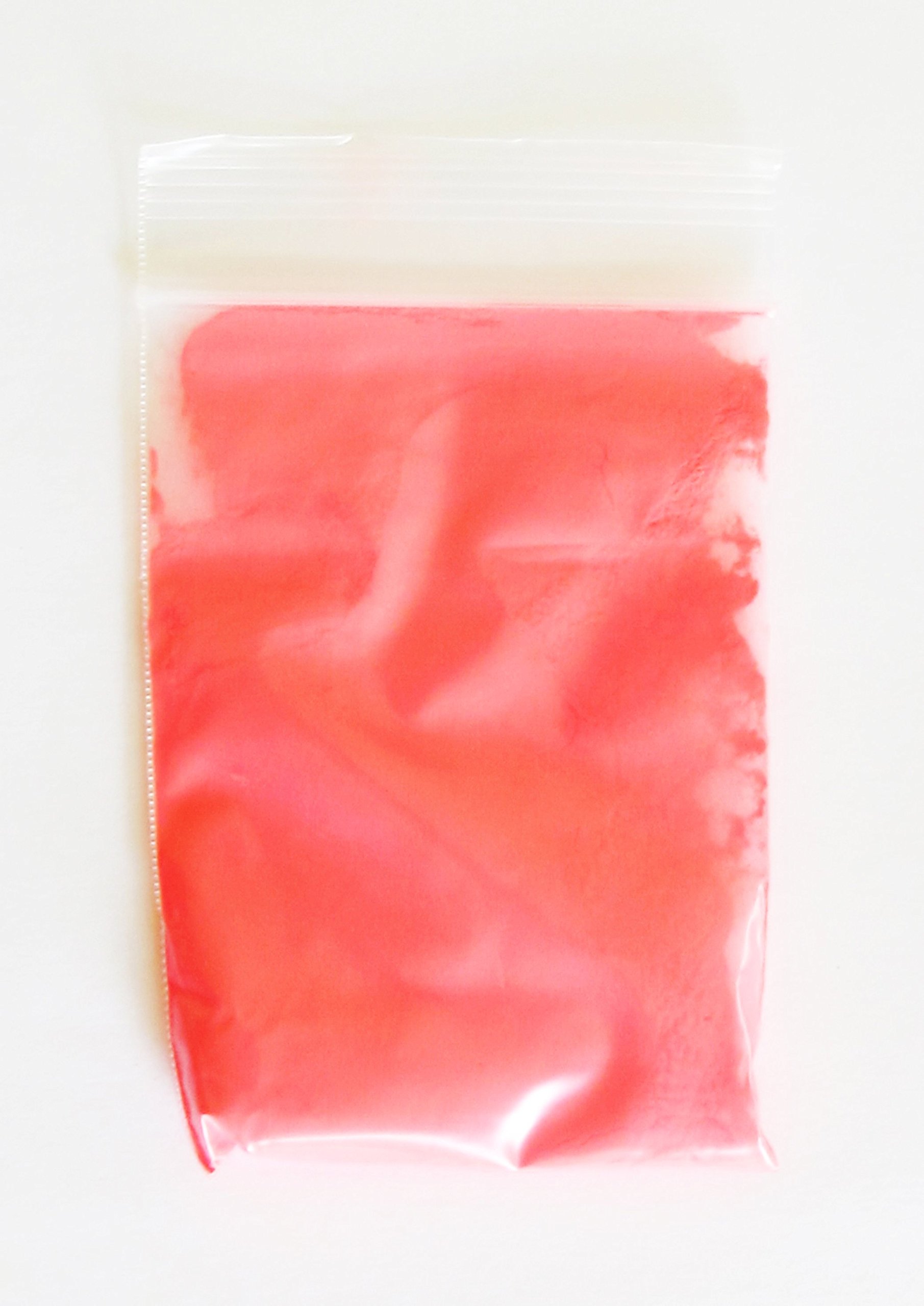 Day glow salmon glow in the dark powder