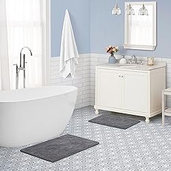 Laura Ashley Reversible Cotton 2-Piece Bath Mat