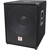 Rockville PBG18 2000W Peak 18" Passive Subwoofer Sub, 8 Ohm, 1000W RMS, MDF Cabinet, 4" Voice Coil, Pole Mount, for DJs and Live Events