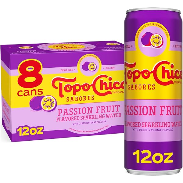 TOPO CHICO SABORES PASSIONFRUIT FLAVORED SPARKLING WATER, 12...