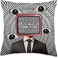 Weirdcore Aesthetic Weird Eyes Optical Illusion Oddcore Throw Pillow
