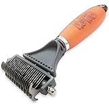 GoPets Dematting Comb with 2 Sided Professional Grooming Rake for Cats & Dogs