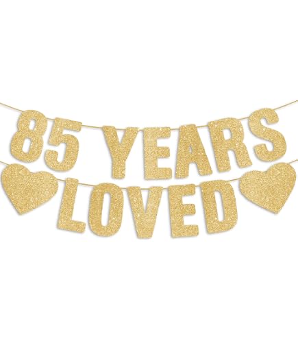 Gold-Glitzer Zahlen 85 – DIY Partydeko Für Geburtstag & Jubiläum