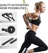 PROIRON Anti-Break Resistance Bands Set 5 Tubes 2 Handles Door Anchor view 5