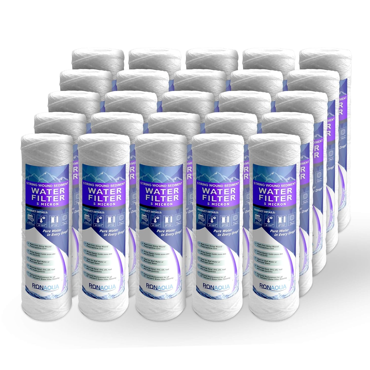 Which Is The Best 25 X 10 String Wound Water Sediment Filter Cartridge