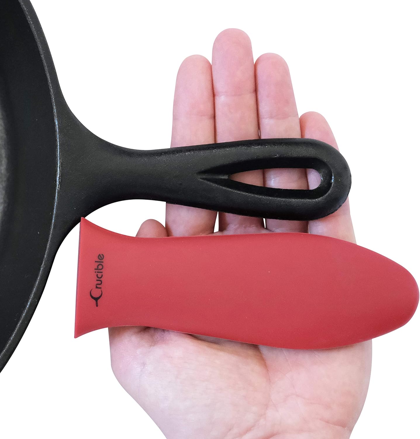 Silicone Hot Handle Holder, Potholder (Large Red) for Cast Iron Skillets Pans, Frying Pans & Griddles - Image 5