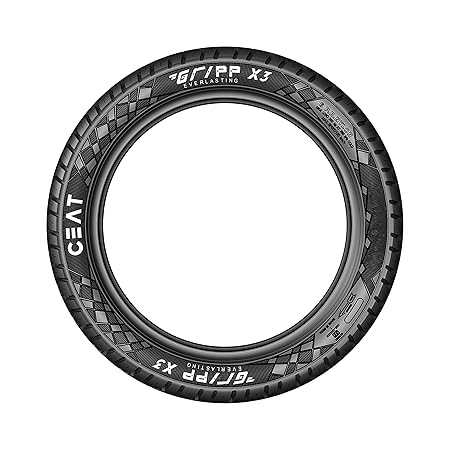 Ceat Gripp X3 Tt 2.75-18 48P Tube-Type Bike Tyre, Rear