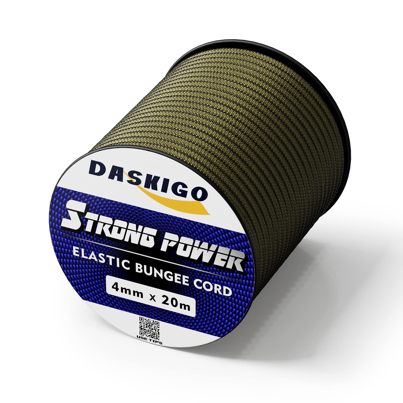 Bungee Cord Elastic Shock Cord, 4mm x 20M Army Green — image 1