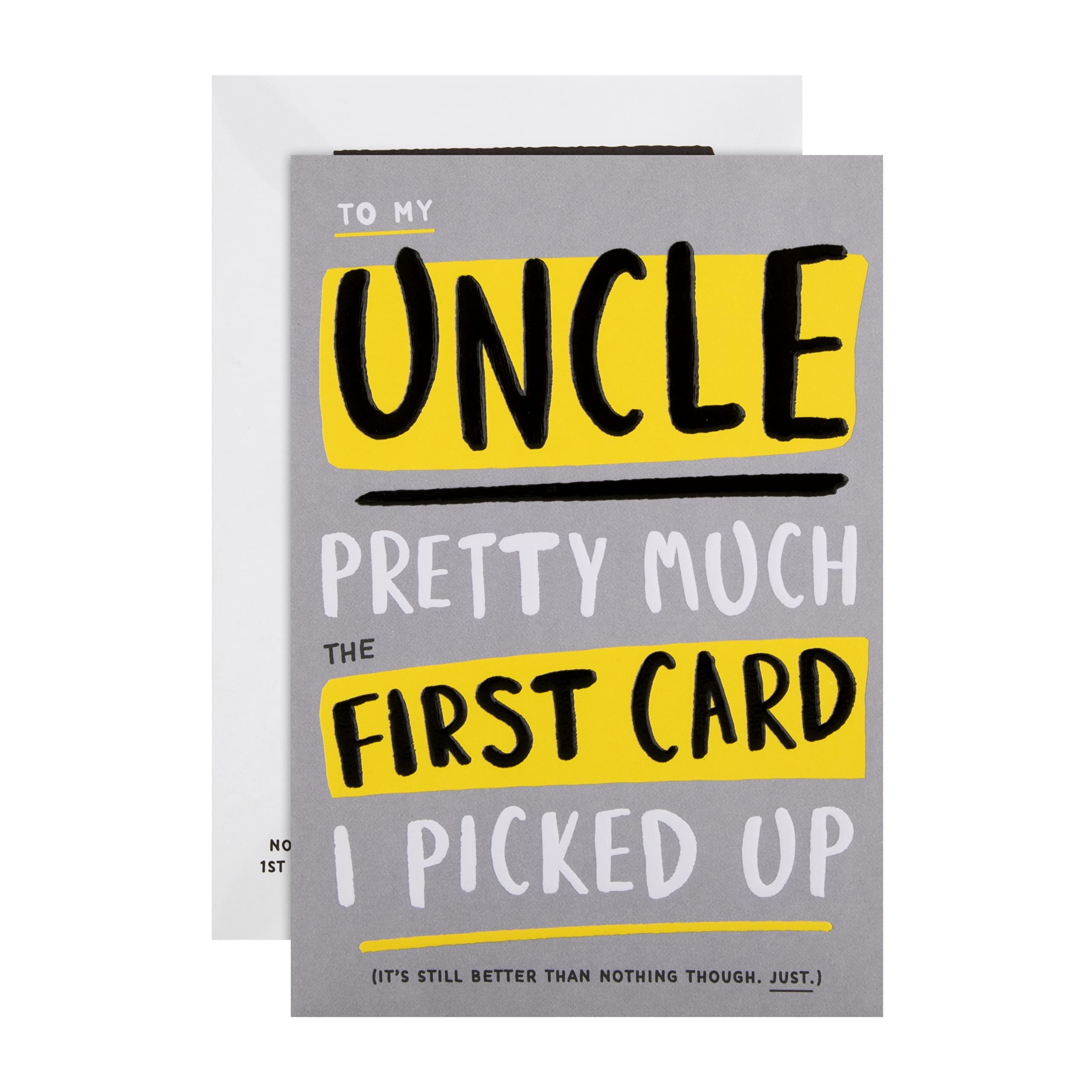 Hallmark Birthday Card for Uncle - Contemporary Humour Design