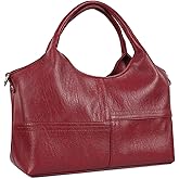 KOGTLA Vegan Leather Purses for Women with Detachable Satchel Strap, Ladies Handbags, Tote Hobo Bags with Top Handle