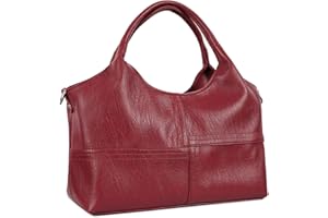 KOGTLA Vegan Leather Purses for Women with Detachable Satchel Strap, Ladies Handbags, Tote Hobo Bags with Top Handle