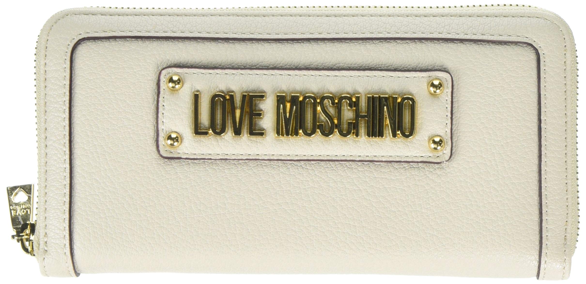 Love Moschino Grain Pu, Women’s, Off-White (Avorio), 15x10x15 cm (W x H L)