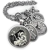 St. Cayetano, Cajetan, Necklace, Keychain or Clip, Patron Saint Confirmation Gift