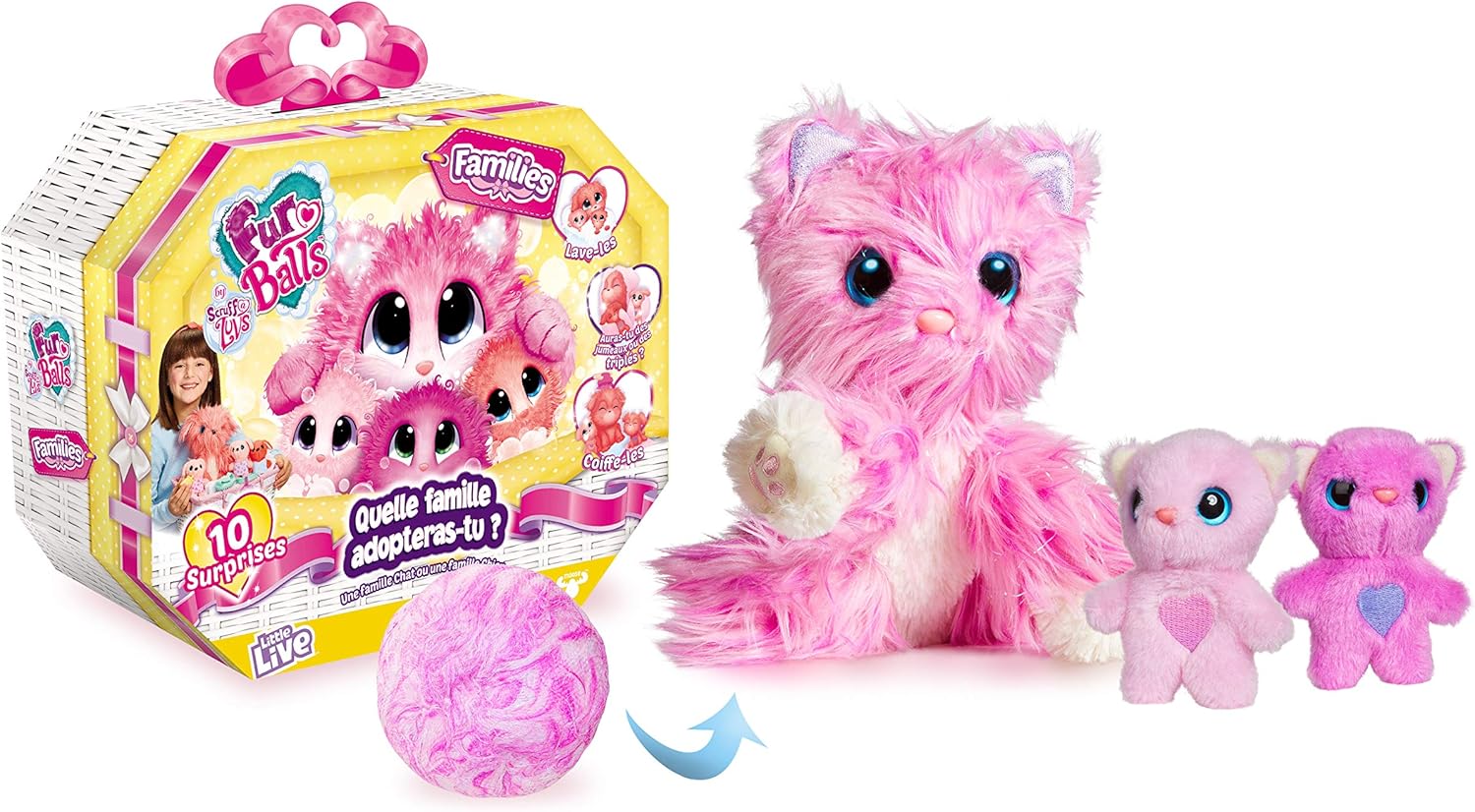 Dujardin Jouets Assortissement Fur Balls Families