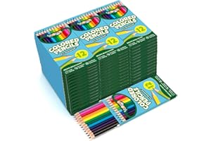 YEGEER 528 Count Colored Pencils Bulk, 12 Assorted Colors, 44 Packs Pre-sharpened Coloring Pencils Set for Kids and Adult, Teachers Essential Classroom Prizes, Back to School Supplies (528)