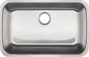 Kindred Rsu1829 5 Reginox Undermount 18 Gauge Single Bowl Kitchen Sink Stainless Steel Amazon Com