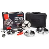 Nova 23108 Supernova 2 Premier Pro-Tek Chuck Bundle, with 1&frac14;"x 8tpi Insert | Includes ILNS 1&frac14;"x 8tpi Insert, Pro-Tek 2" Jaws, 4" &amp; 5" Bowl Jaws, Woodworm Screw, Case