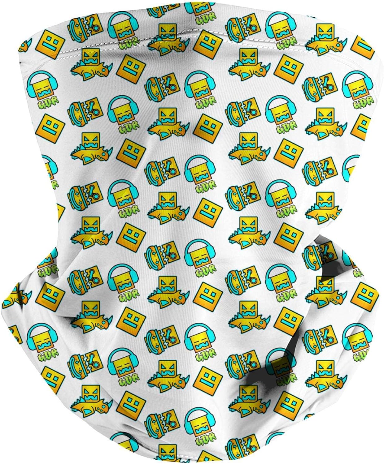 Not applicable Seamless Multifunction Bandanas Headband for Dust Neck Gaiter Geometry-Dash- Bandana for Outdoors