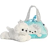 Aurora® Fashionable Fancy Pals™ Peek-A-Boo™ Princess Puppy Stuffed Animal - Plush with Stylish Purse for Dress Up Fun - Perfect for Kids 3+ Years, Costumes, and Birthdays - Multicolor 7 Inches