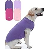 XPUDAC 4 Pieces Fleece Dog Sweaters Vest Warm Winter Dog Clothes for Small Medium Large Dogs Girl Soft Pullover Doggie Sweatshirt Puppy Cold Weather Jacket, 510-vest-2XL