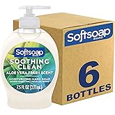 Softsoap Antibacterial & Moisturizing Hand Soap Bundle, 11.25 Ounce, 6 Pack and 7.5 Ounce Aloe Vera, 6 Pack