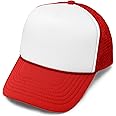 DALIX Youth Mesh Trucker Cap - Adjustable Hat (S, M Sizes)