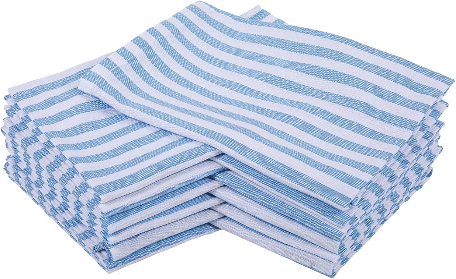 DG Collections Cotton Kitchen Cloth Napkins set of 12 pack (20x20 Inches), Hemmed with Mitered corners, Decorative reusable Napkins, Over Sized Perfect for Weddings, Dinner parties & Every day use: Kitchen & Dining