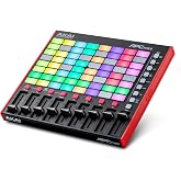 Akai Professional APC Mini MK2 USB MIDI Pad Controller | 64 RGB Pads, 9 Faders, Drum and Note Mode, 1:1 Mapping for Ableton Live, for Live Performance and Music Production