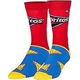 Odd Sox, Fun Crew Socks for Men, Nacho Snacks, Doritos, Cheetos, Funyun Prints