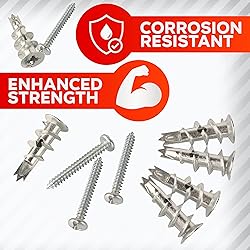 CrimsonMark 20Pcs Zinc Self Drilling Drywall