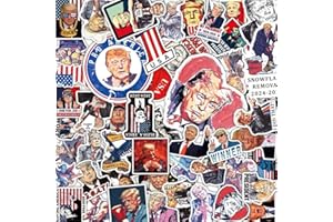 AMAZEFULL 100 Pack President Stickers, American Graphic Picture Decal for Laptop, Phone, Vehicle, Water Bottle