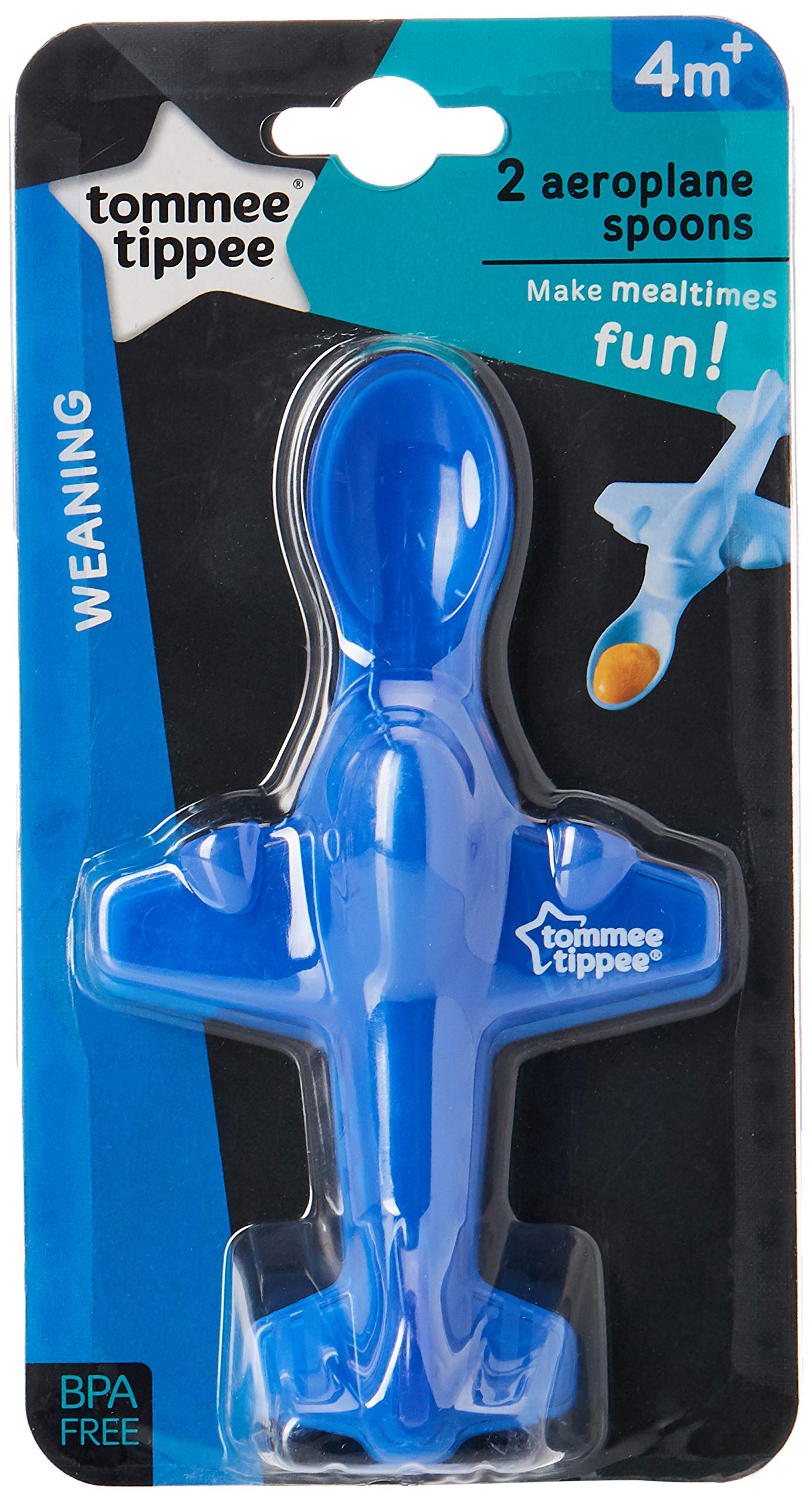 Tommee Tippee Aeroplane Spoon for Unisex, 4 Months