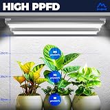 Barrina T8 LED Grow Light 2ft 96W Full Spectrum 5000K 4 Pack view 3